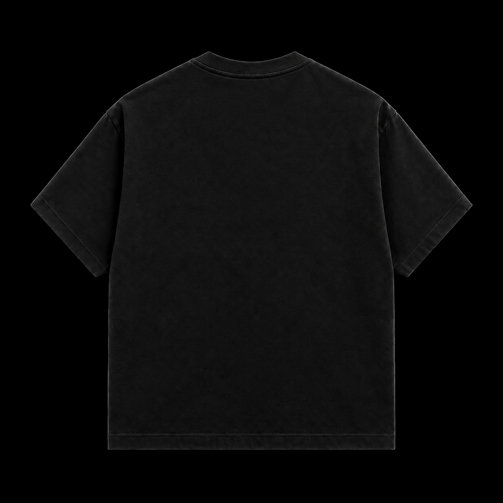 not guilty. Signature Tee black back