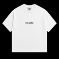 not guilty. Signature Tee white front